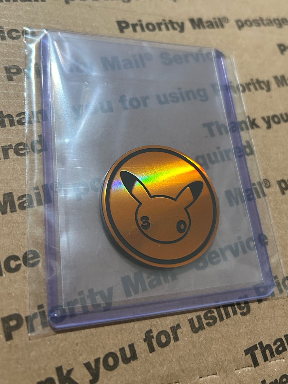 Holographic 30th Celebration Pokemon TCG Pikachu Coin